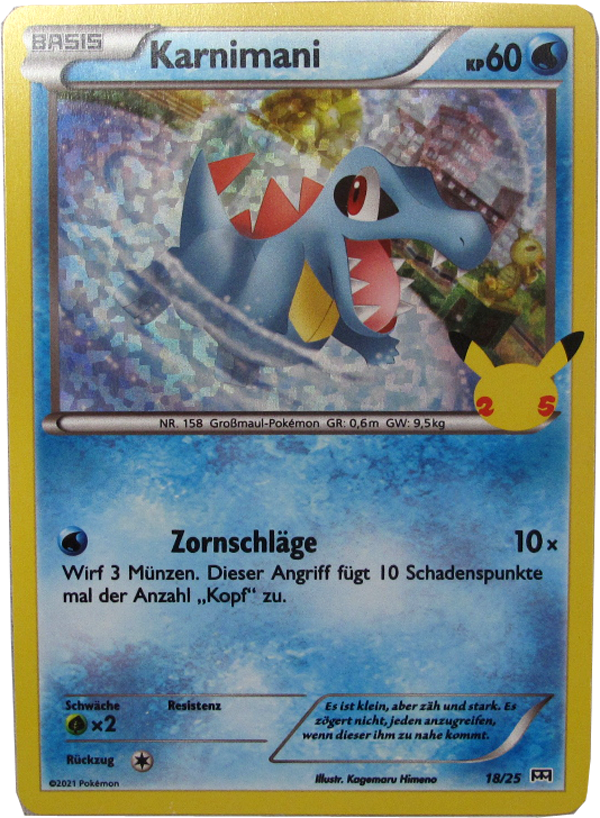 Pokemon MCD 18/25 Karnimani Foil Einzelkarte deutsch