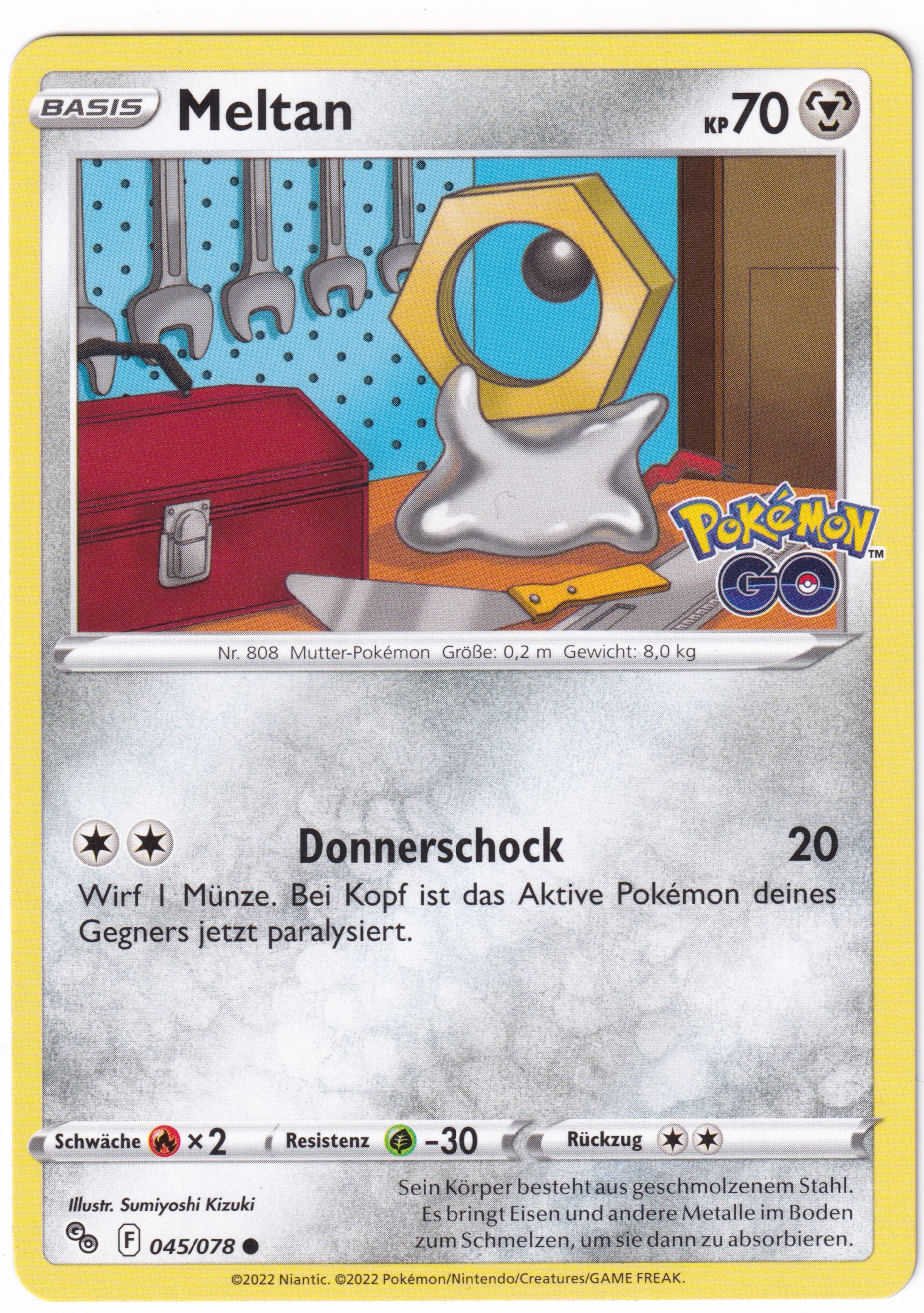 Meltan 045 /78 Common - Pokemon Go Deutsch