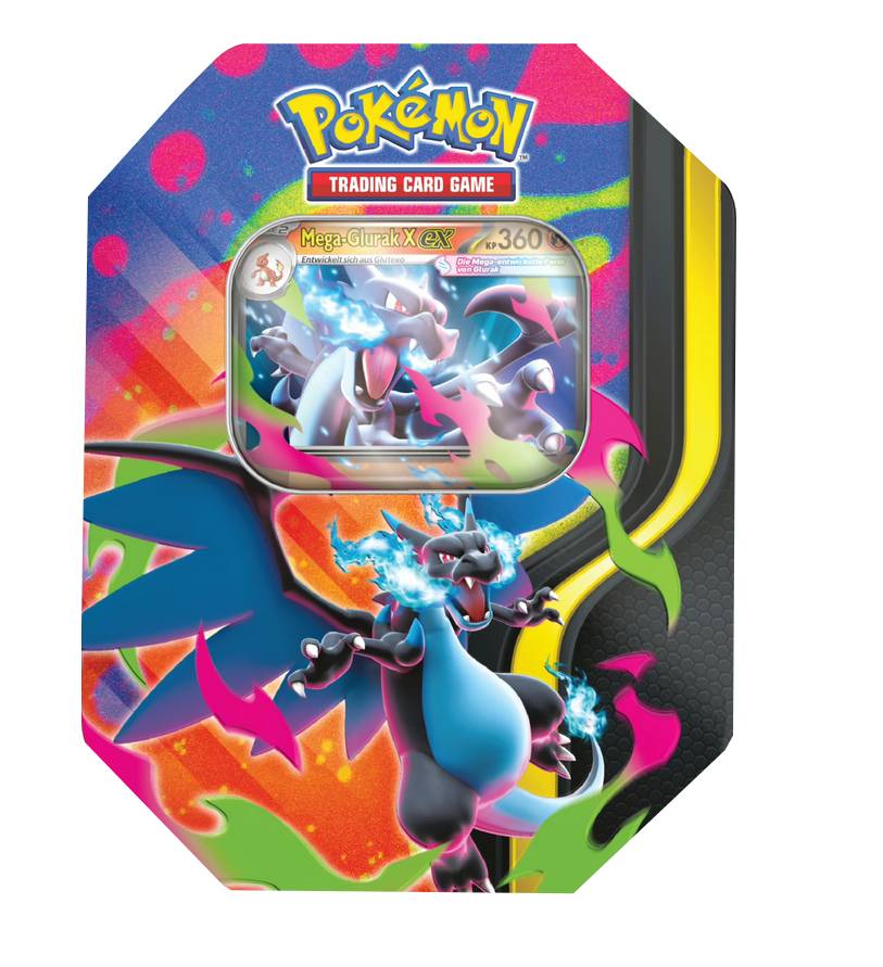 Pokemon Tin 126 Mega-Glurak-X deutsch