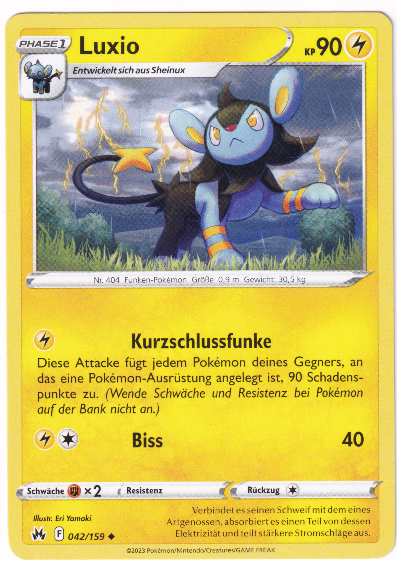 Luxio 042/159 Uncommon - Zenit der Könige Deutsch