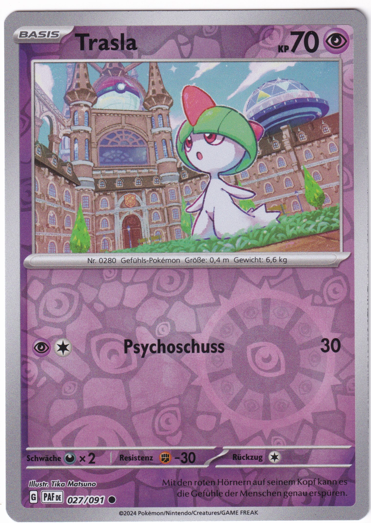 Trasla 027/091 Common Reverse Holo - Karmesin & Purpur - Paldeas Schicksale Deutsch