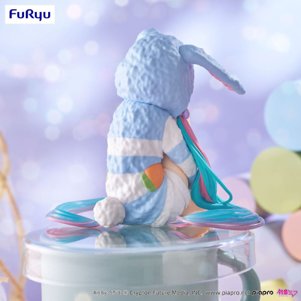 Figur - Hatsune Miku - Noodle Stopper Figure - Rabbit Ear Hood Pajama (Blue Color Ver.)