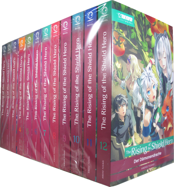 The Rising of the Shield Hero Light Novel - Anfänger Set, Bände 1-12