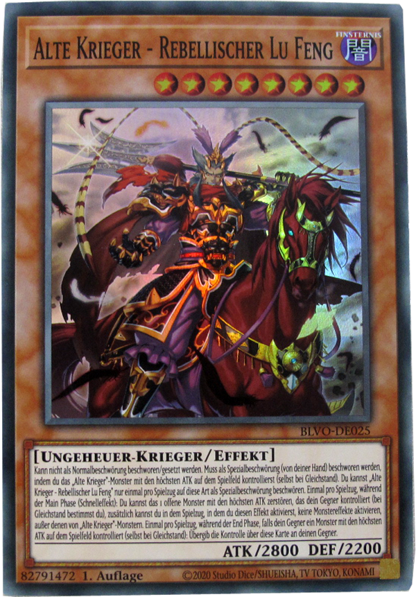 BLVO-DE025 Alte Krieger - Rebellischer Lu Feng Super Rare deutsch