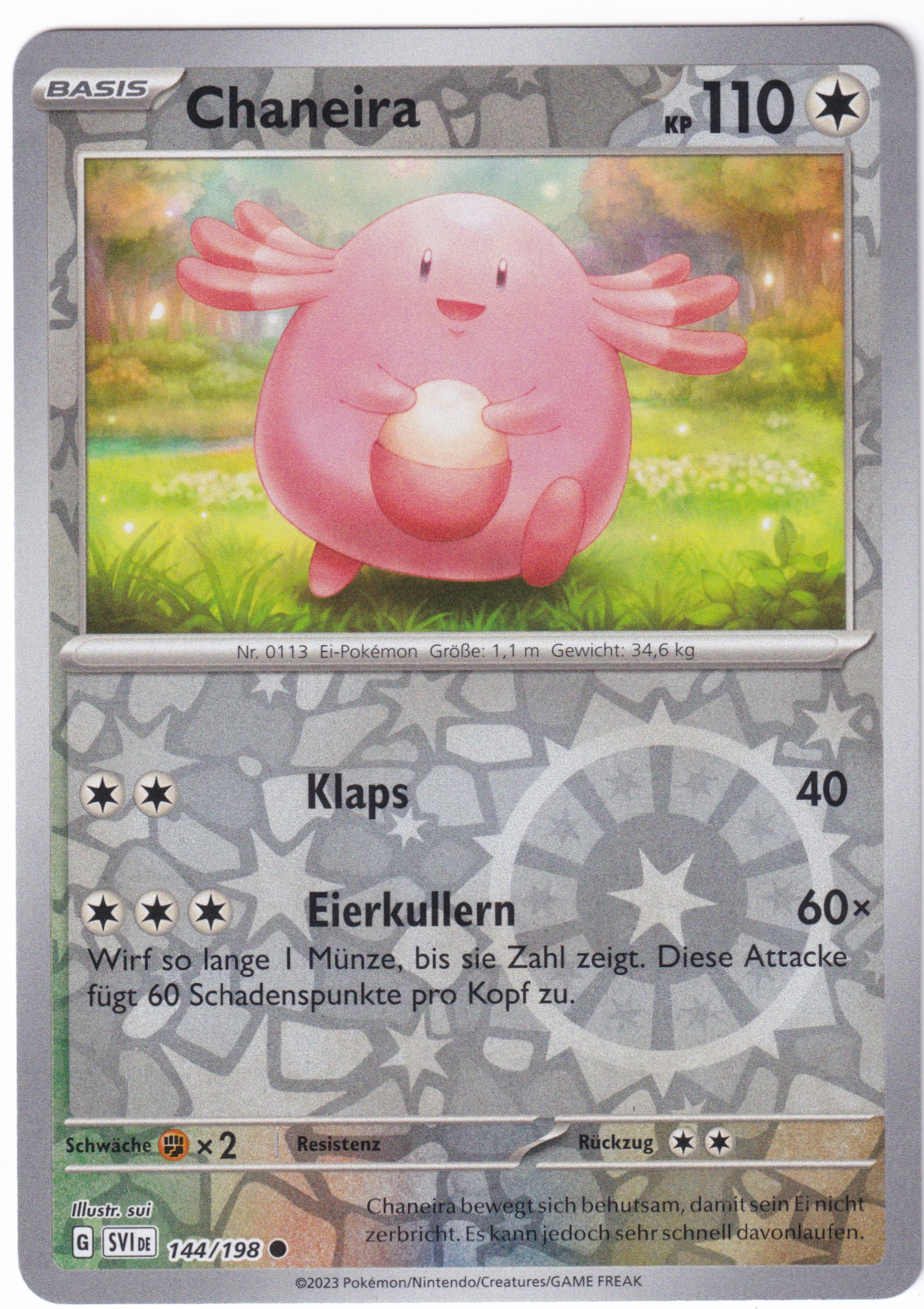 Chaneira 144/198 Common Reverse Holo  - Karmesin & Purpur Deutsch