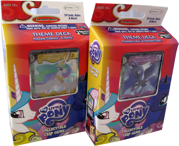 My little Pony Canterlot Nights Theme Deck Set: Princess Celestia & Rarity & Princess Luna & Rainbow