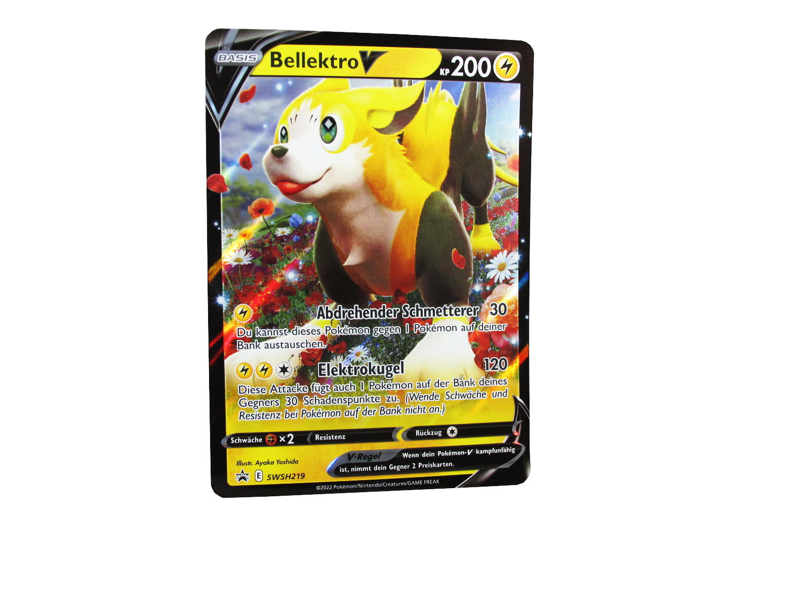 Pokemon Black Star Promo SWSH219 Bellektro V Oversize deutsch