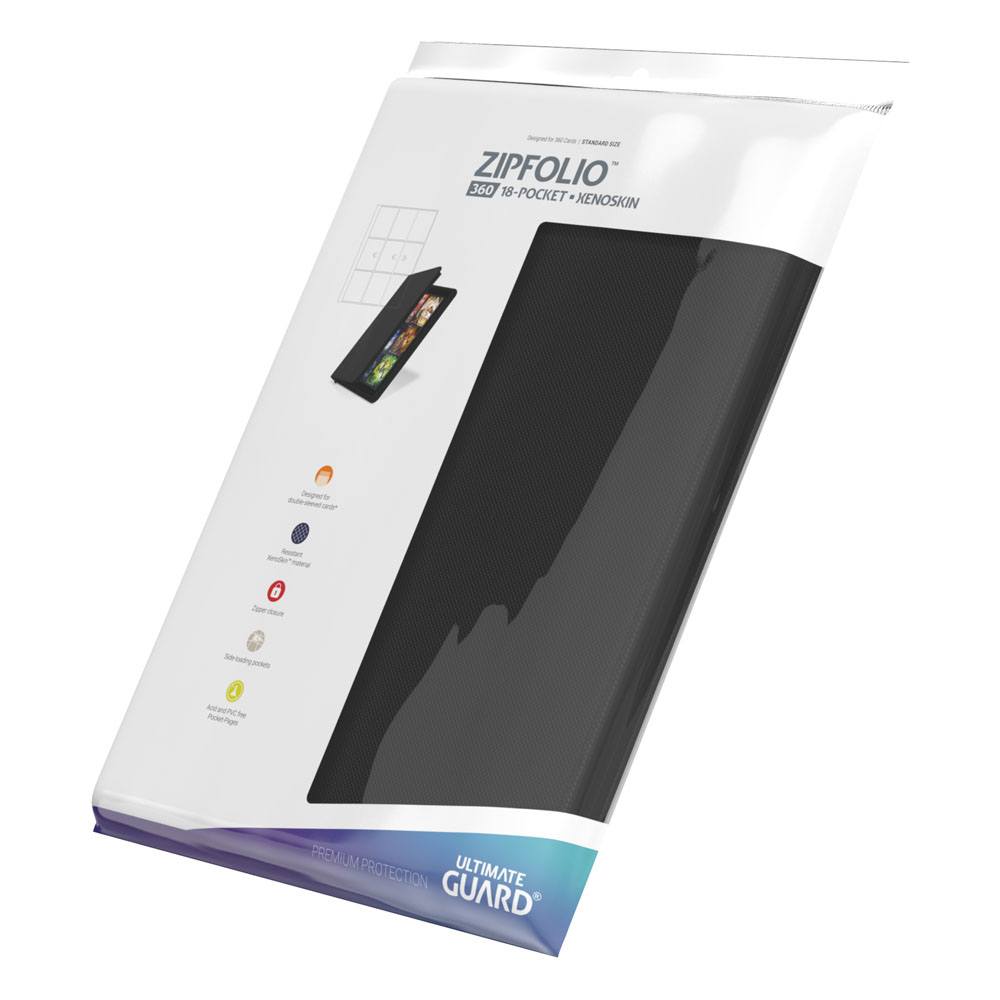 Ultimate Guard - 18er Pocket Zipfolio Xenoskin - Black