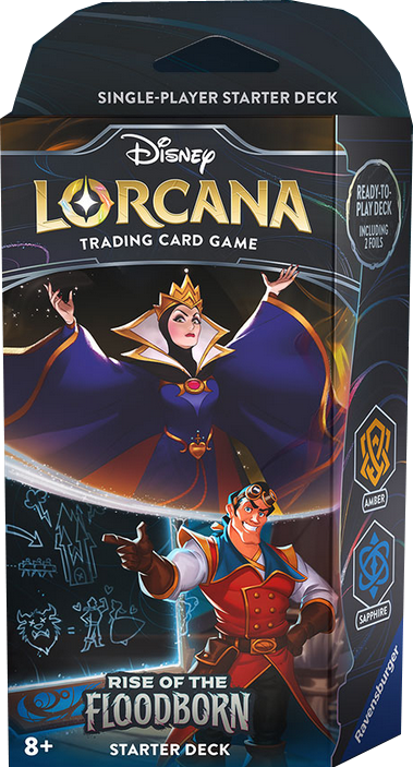 Disney Lorcana Rise of the Floodborn Starter Deck - The Queen & Gaston englisch
