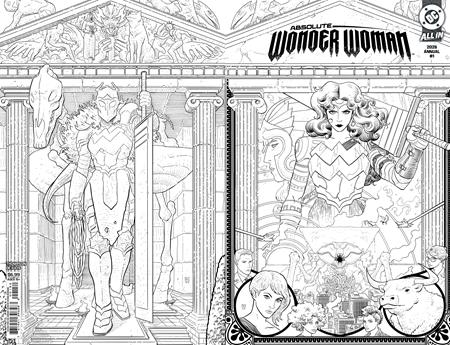 ABSOLUTE WONDER WOMAN ANNUAL 2026 #1 (ONE SHOT) 2nd Ptg Sherman B&W Wraparound Card Stock Var