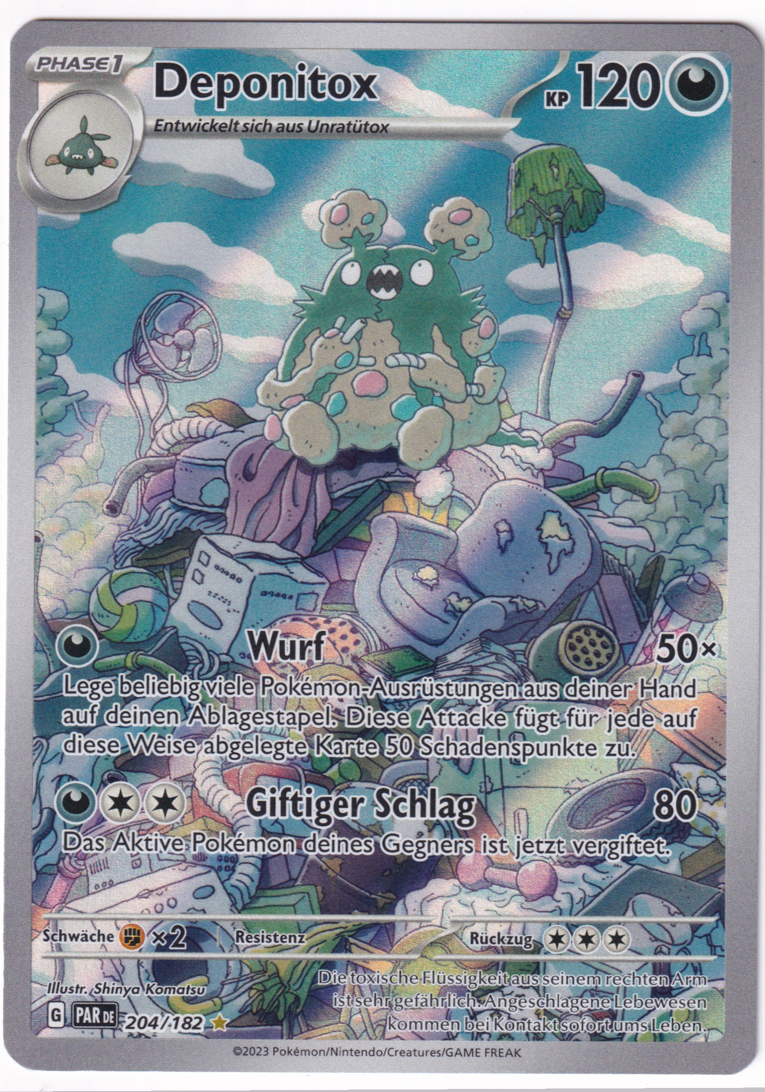 Deponitox 204/182 Illustration Rare - Karmesin & Purpur - Paradoxrift Deutsch