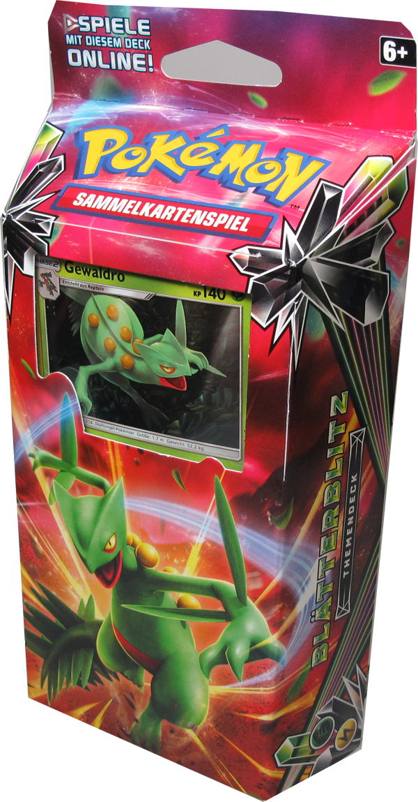 Pokemon Sonne & Mond Sturm am Firmarment Blätterblitz Themendeck
