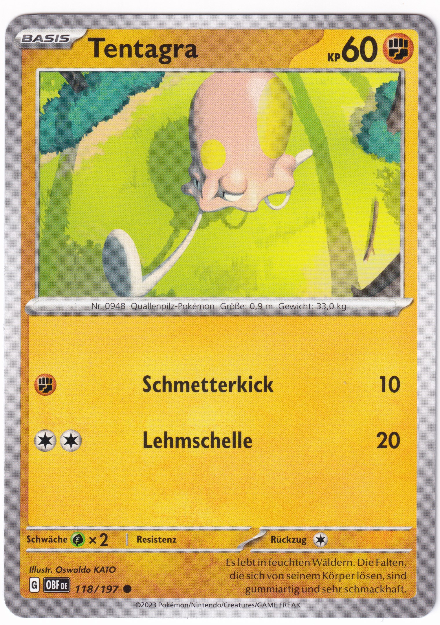 Tentagra 118/197 Common - Obsidian Flammen Deutsch