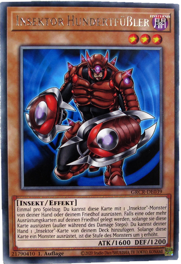 GRCR-DE039 Insektor Hundertfüßler Rare deutsch