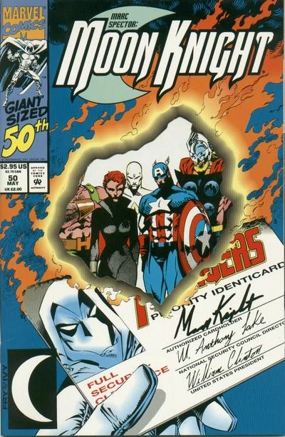 Moon Knight #50 (1993) Die-Cut Cover