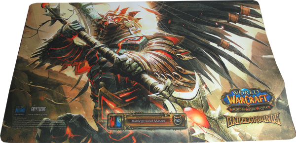 World of Warcraft Playmat Battlegrounds Master Harbinger Sefu