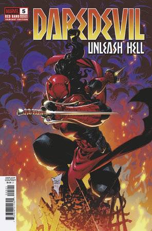 DAREDEVIL UNLEASH HELL RED BAND #5 (OF 5) TAN VAR (POLYBAG)