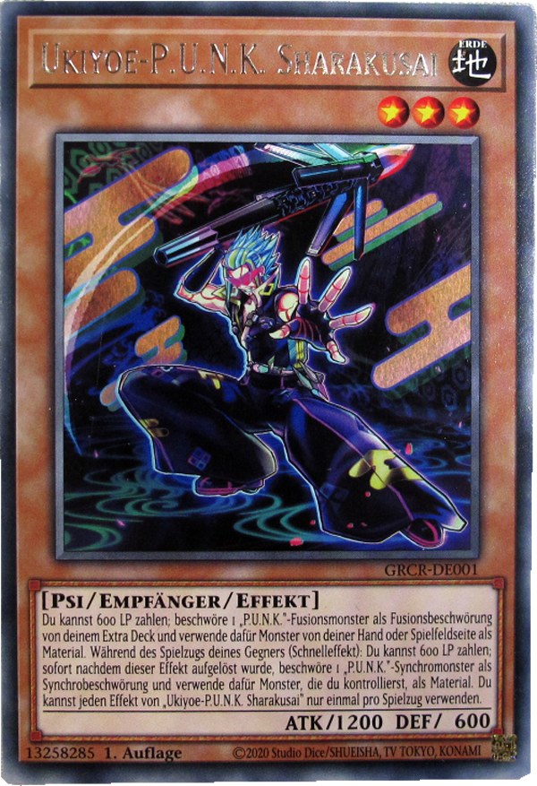 GRCR-DE001 Ukiyoe-P.U.N.K. Sharakusai Rare deutsch