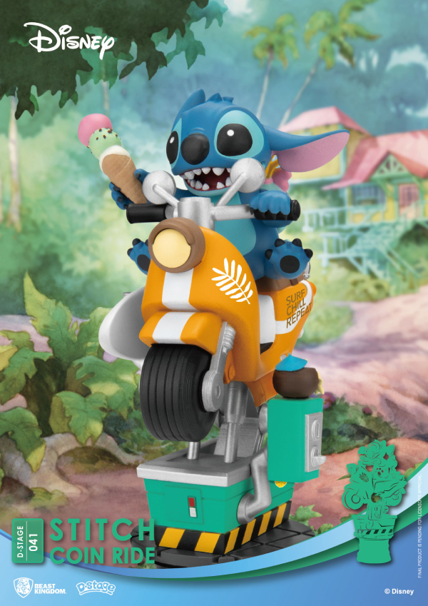 Figur - Disney Lilo & Stitch - D-Stage 041 Diorama - Stitch Coin Ride