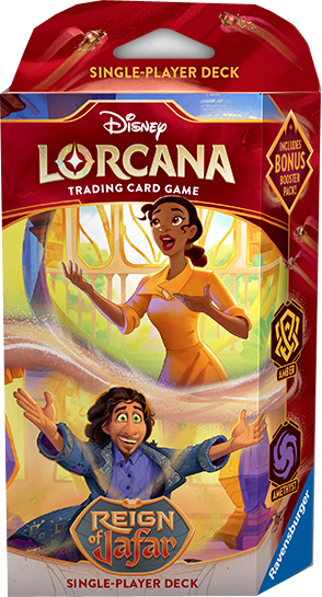 Disney Lorcana Reign of Jafar Starter Deck - Tiana & Bruno Madirgal ( Bernstein & Amethyst) englisch