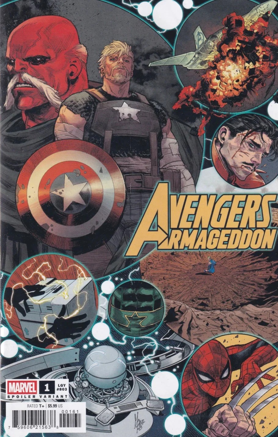 AVENGERS: ARMAGEDDON #1 MARCO CHECCHETTO SPOILER VARIANT - 1st Ptg inkl. MAGIC PROMO CARD