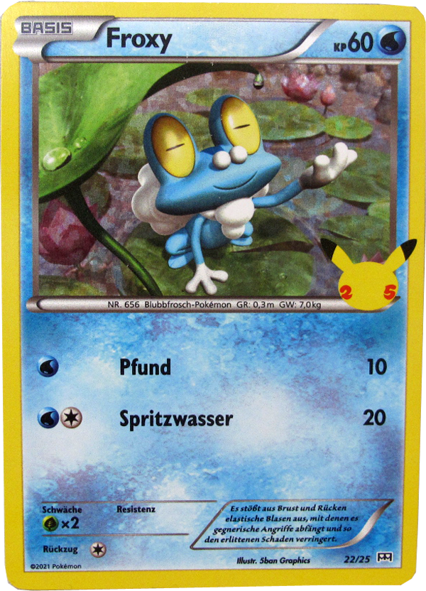 Pokemon MCD 22/25 Froxy Foil Einzelkarte deutsch