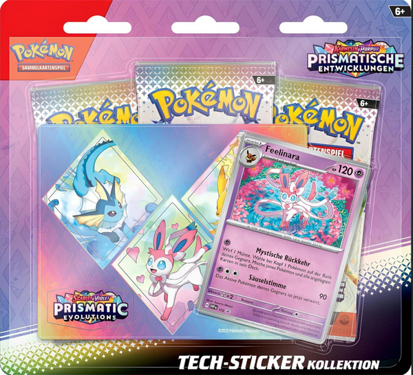Pokemon Karmesin & Purpur Prismatische Entwicklungen Feelinara Tech Sticker Kollektion deutsch