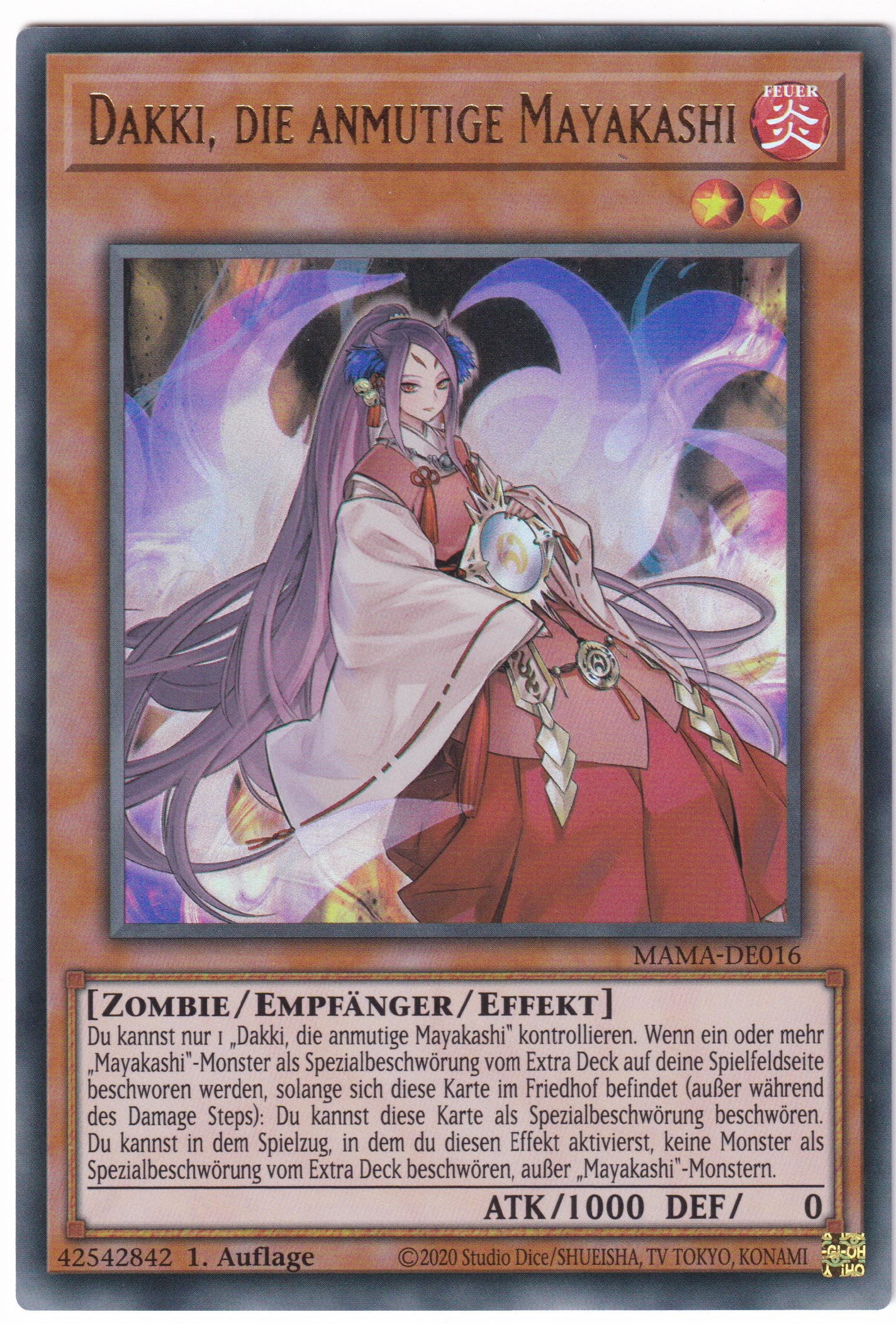 MAMA-DE016 Dakki, die Anmutige Mayakashi Ultra Rare deutsch