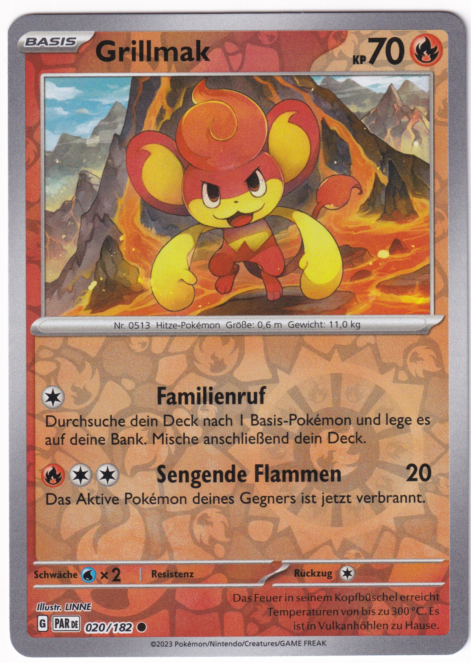 Grillmak 020/182 Common Reverse Holo - Karmesin & Purpur - Paradoxrift Deutsch