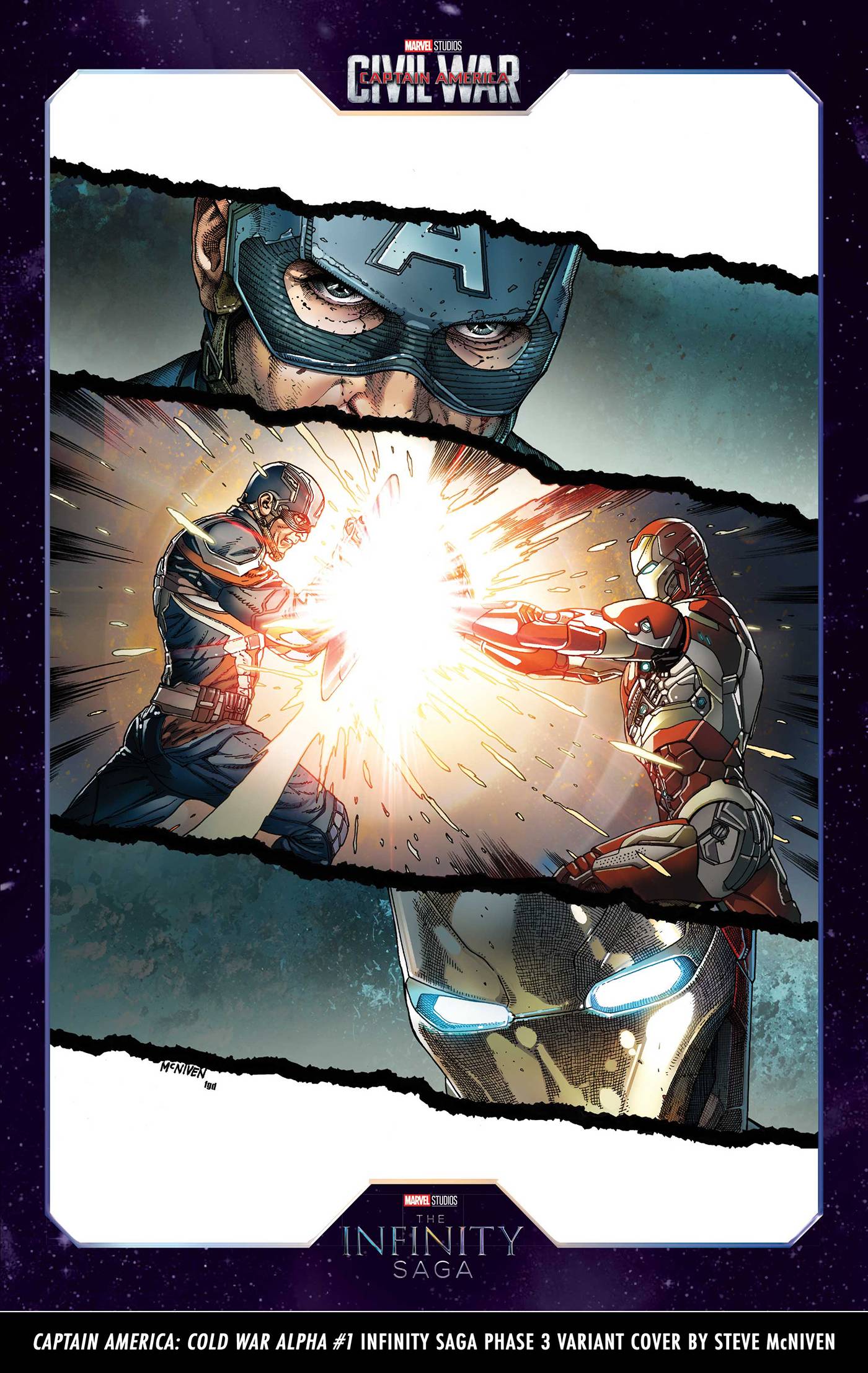 CAPTAIN AMERICA COLD WAR ALPHA #1 INFINITY SAGA PHASE 3 VAR