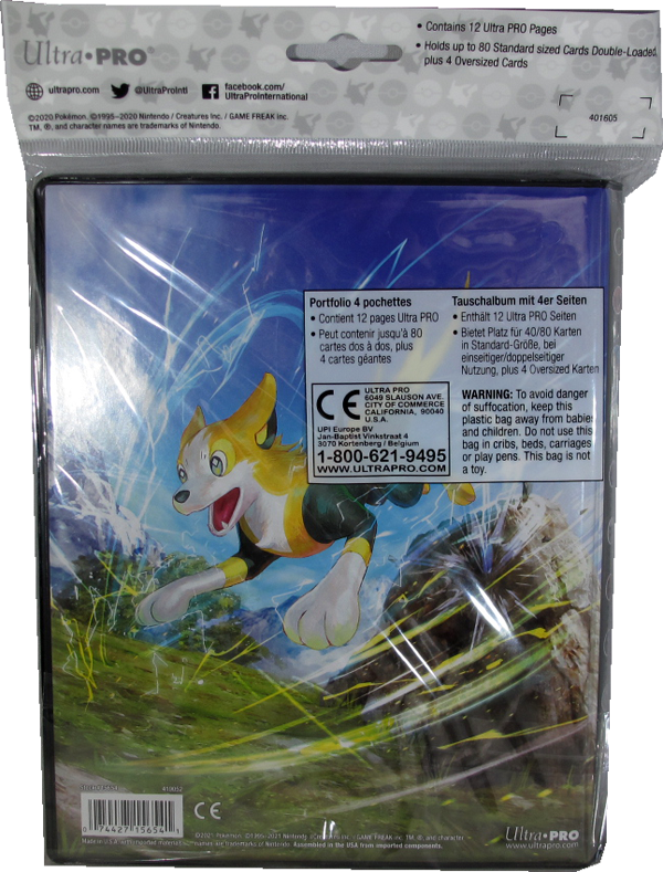 Ultra Pro Pokemon 4-Pocket Portfolio Fusionsangriff Gengar & Boltund