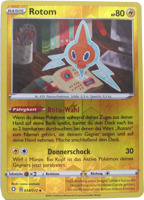 GLSS-034/072 Rotom Uncommon Reverse Foil Deutsch