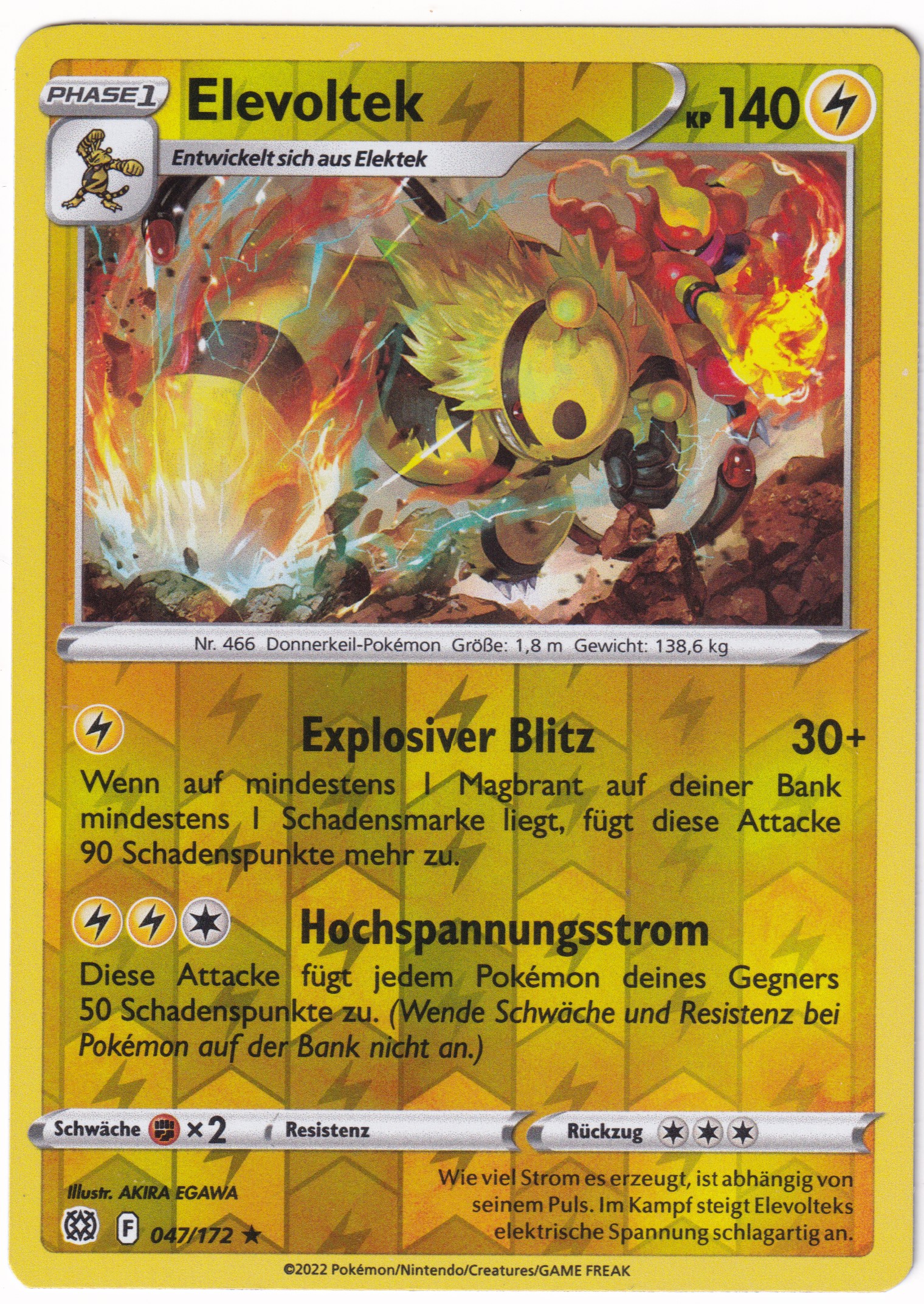 Elevoltek 047/172 Rare Reverse Holo - Strahlende Sterne Deutsch