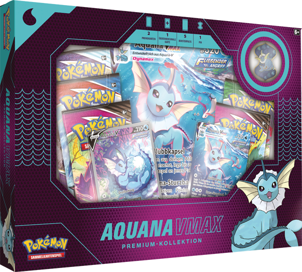 Pokemon Aquana-VMAX Premium Kollektion deutsch