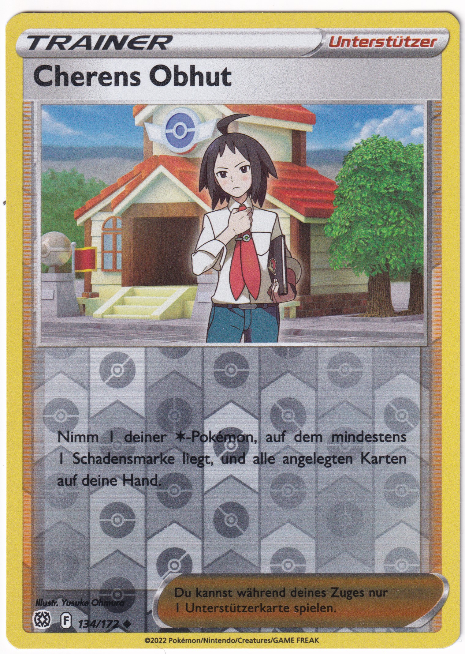 Cherens Obhut 134/172 Uncommon Reverse Holo - Strahlende Sterne Deutsch