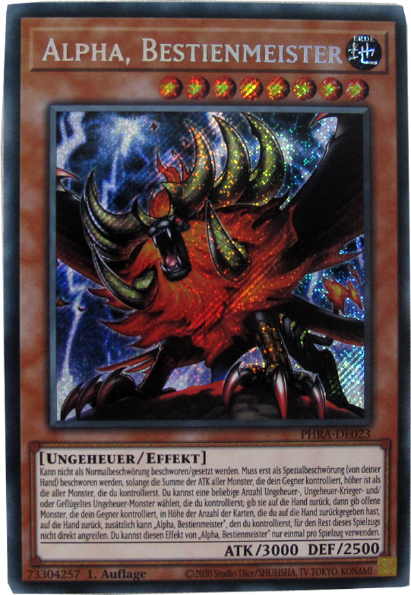 PHRA-DE023 Alpha, Bestienmeister Secret Rare deutsch