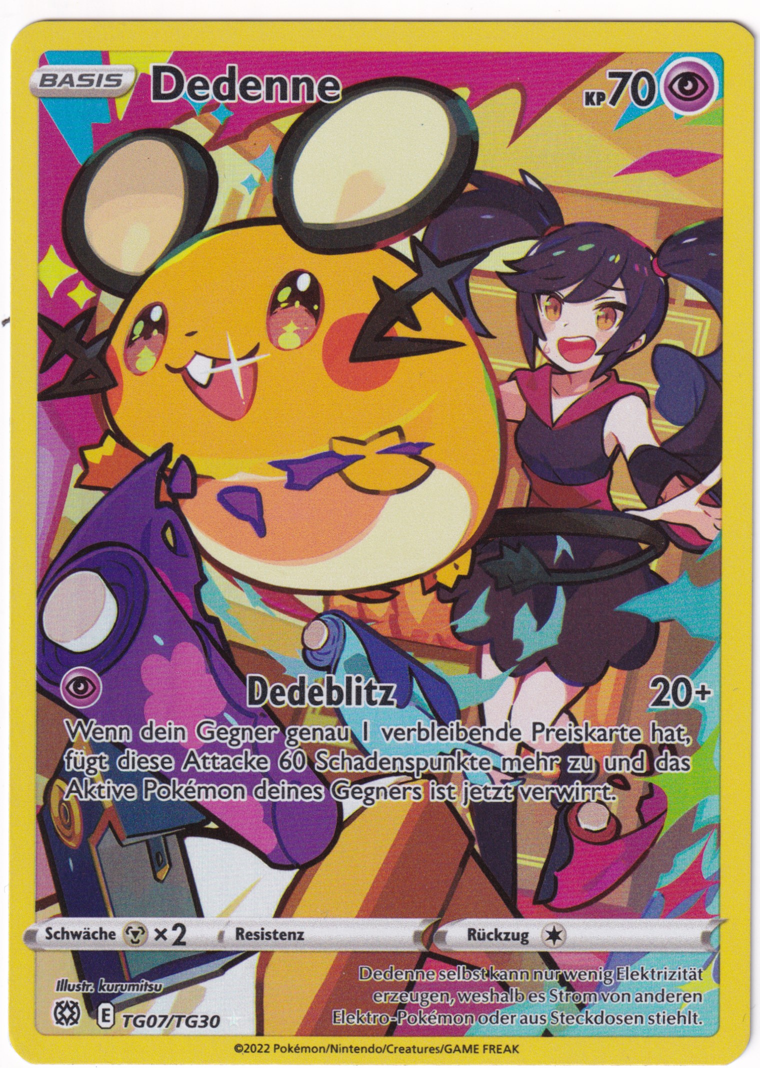 Dedenne TG07/TG30 Trainer Rare - Strahlende Sterne Deutsch