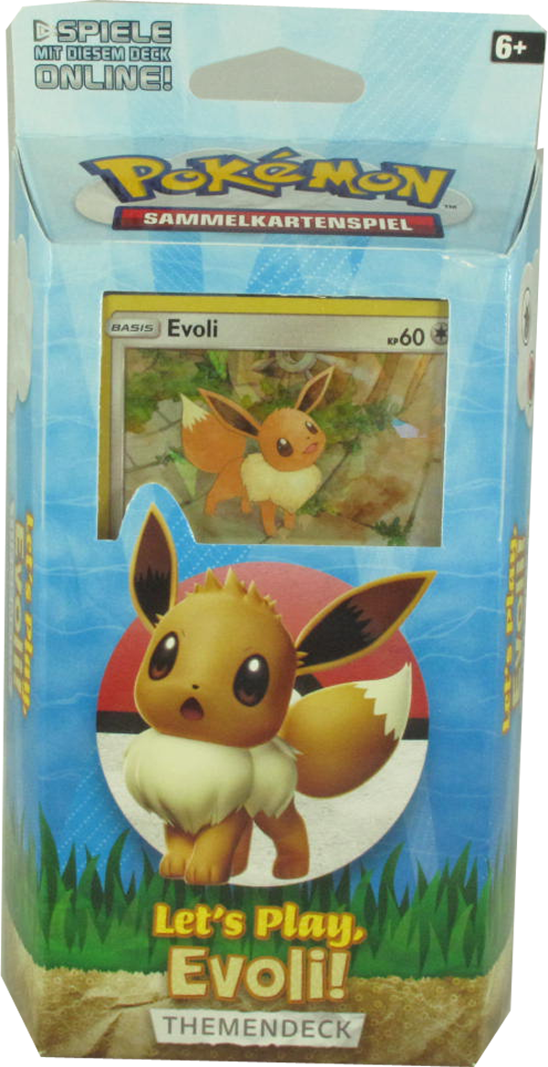 Pokemon Let's Play Evoli Themendeck