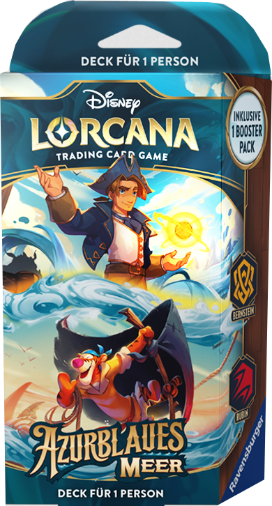 Disney Lorcana Azurblaues Meer Starter Deck -Tigger & Jim Hawkins (Bernstein & Rubin) deutsch