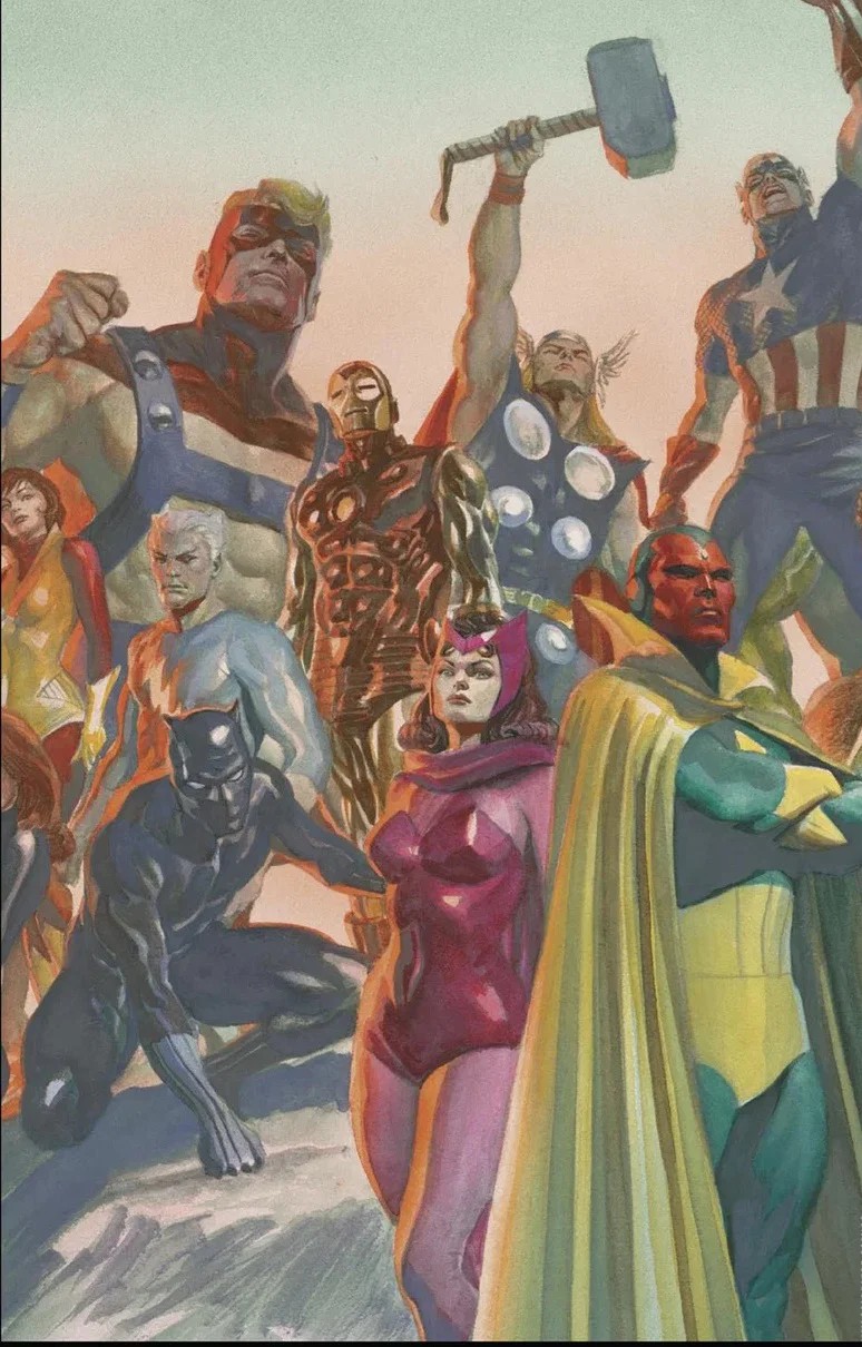 AVENGERS: ARMAGEDDON #1 ALEX ROSS MARVEL DIMENSIONS VIRGIN VARIANT - 1st Ptg inkl. MAGIC PROMO CARD