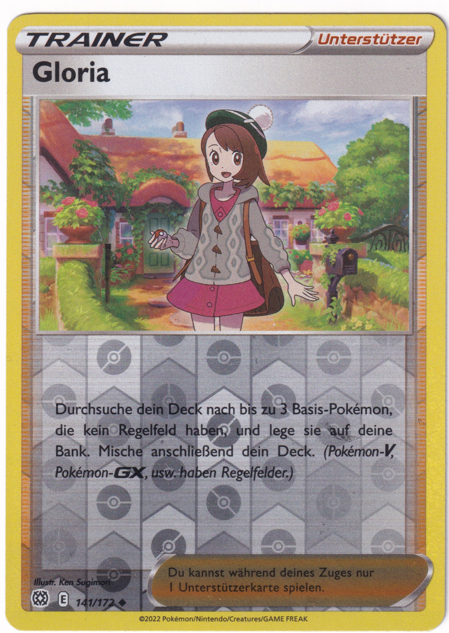 Gloria 141/172 Uncommon Reverse Holo - Strahlende Sterne Deutsch