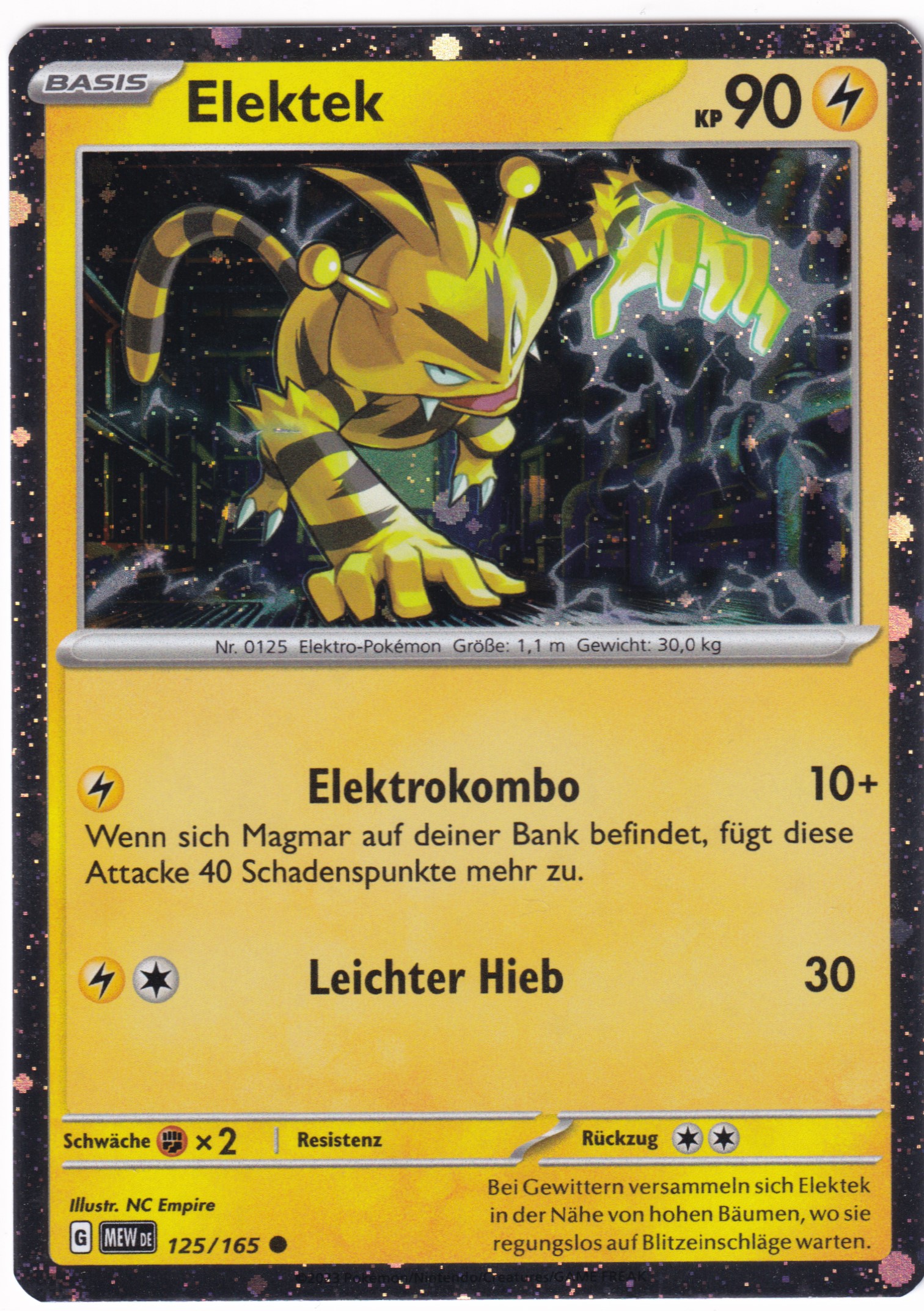 Elektek 125/165 Holo Promo  - Karmesin & Purpur - 151 Deutsch