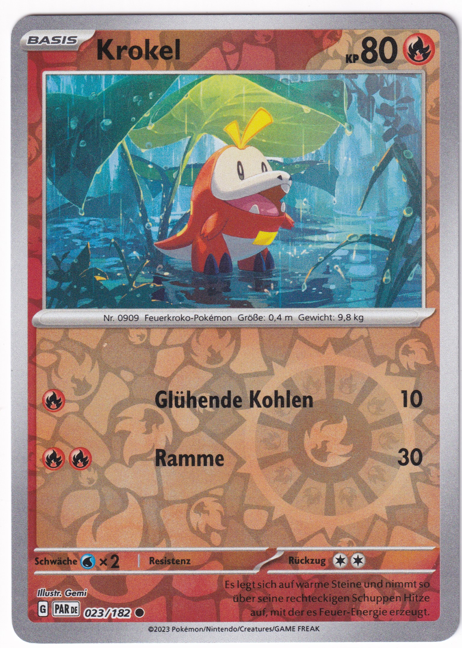 Krokel 023/182 Common Reverse Holo - Karmesin & Purpur - Paradoxrift Deutsch