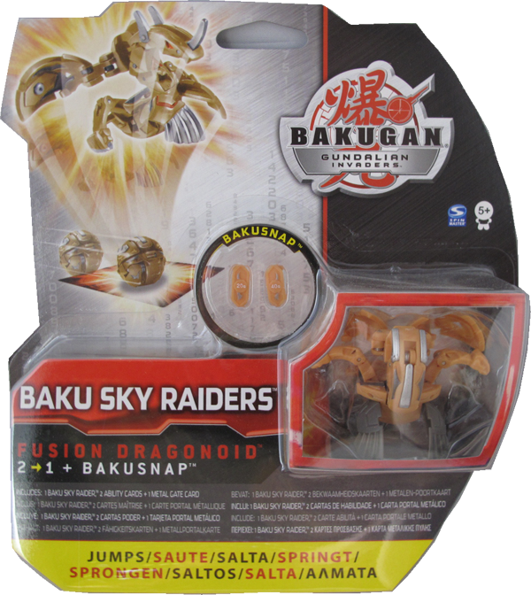 Bakugan Gundalian Invaders - Baku Sky Raiders - Fusion Dragonoid - gold