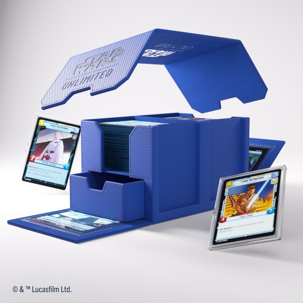 Gamegenic - Star Wars: Unlimited Double Deck Pod - Blue