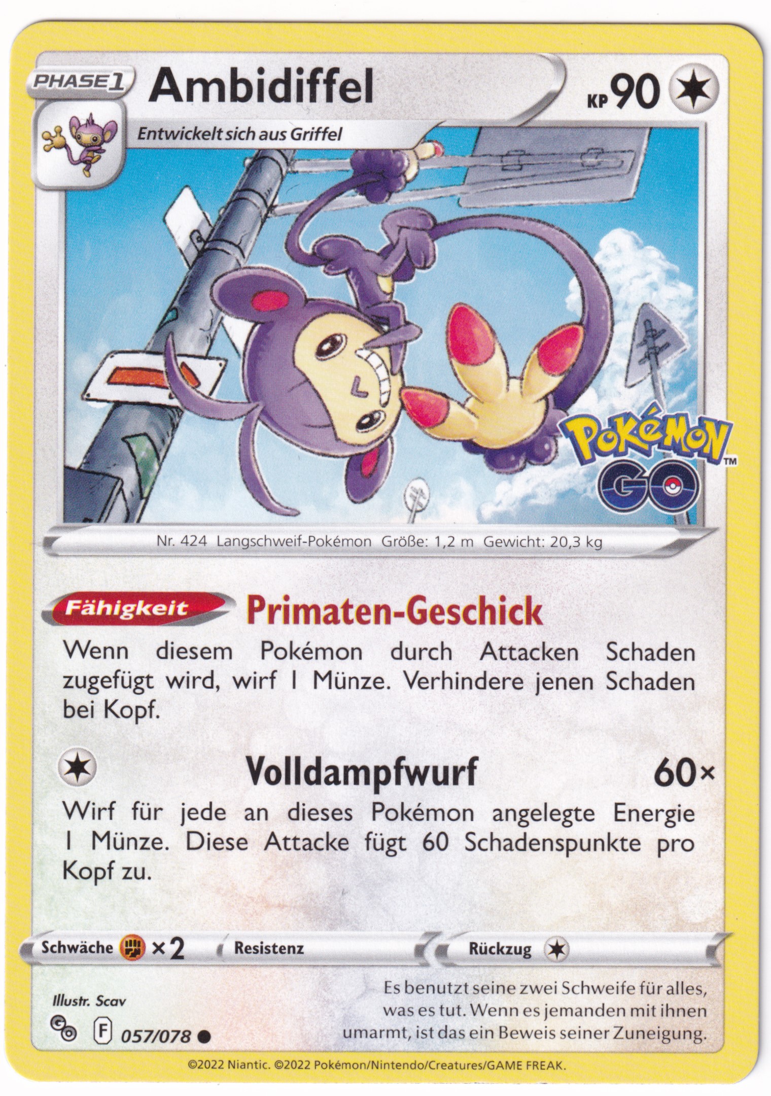 Ambidiffel 057 /78 Common - Pokemon Go Deutsch