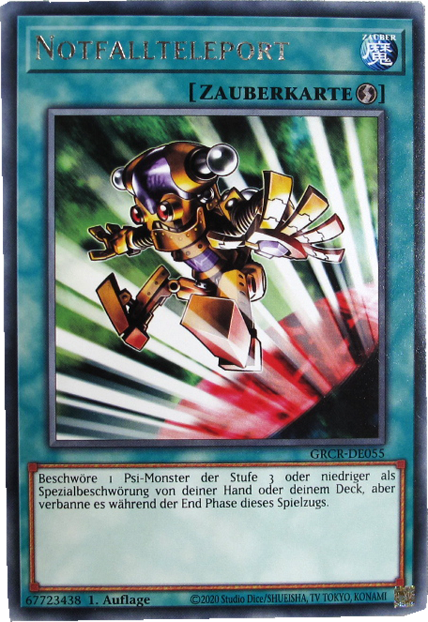 GRCR-DE055 Notfallteleport Rare deutsch