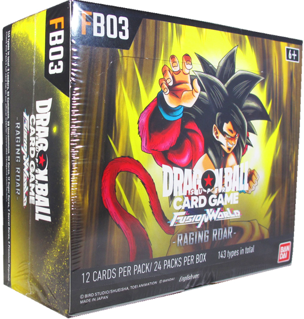 Dragonball Super Card Game - Fusion World FB03 Raging Roar Booster Display englisch