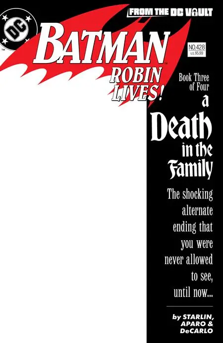 BATMAN #428 ROBIN LIVES - CVR B BLANK SKETCH