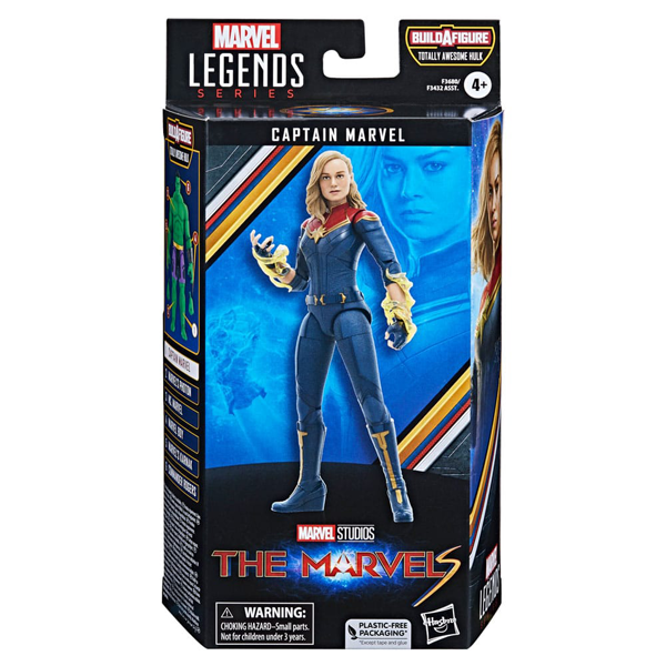 Action Figure - Marvel Legend Series  - The Marvels - Captain Marvel (Build A Figure: Totally Awesom